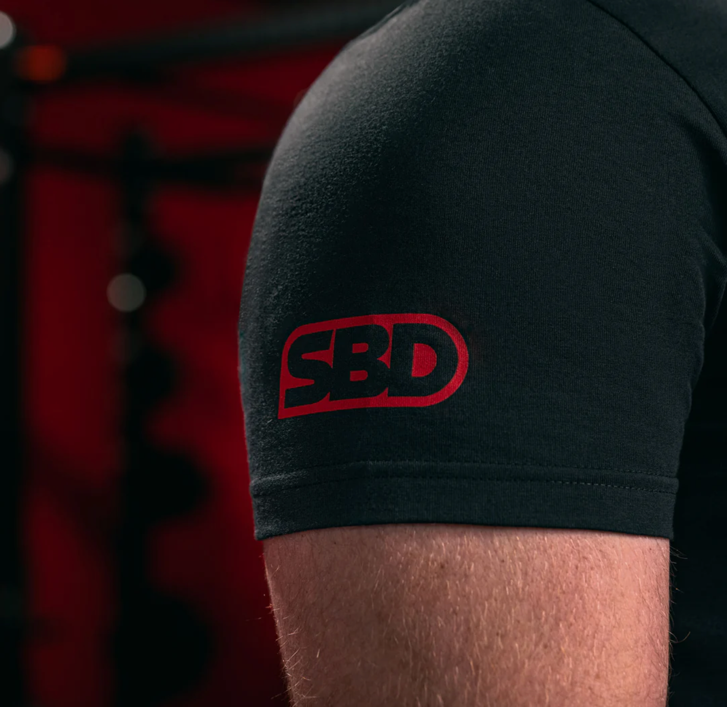 SBD Competition T-Shirt - Black w/Red